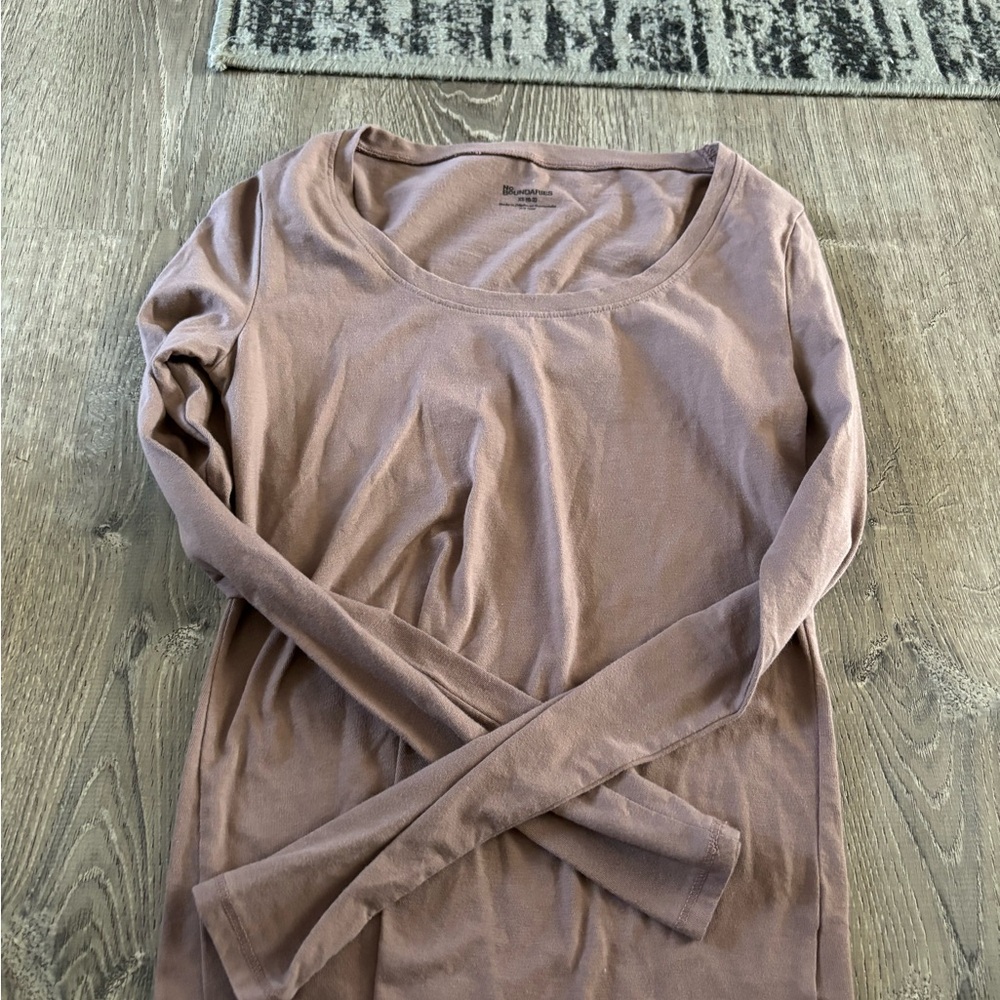 H&M Mauve Long Sleeve Top
